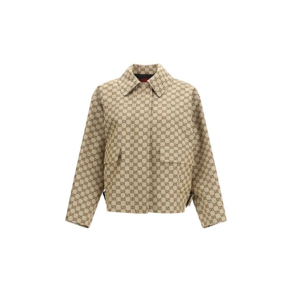 Gucci Beige Cotton Women's Bomber